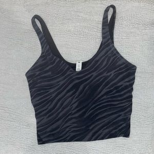 Black and Gray Lululemon Align Tank